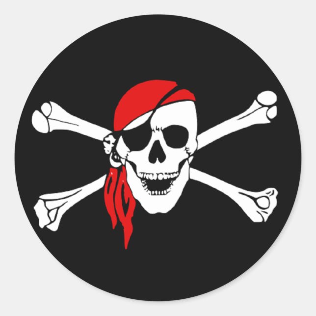 Yo Ho Pirate Sticker 2 (Vorderseite)