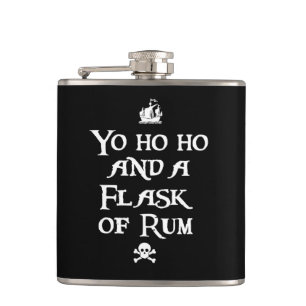 Yo ho und a Flask von Rum, Pirate Flachmann