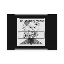 Yo!Ich heirate schwarz-weiße Blume