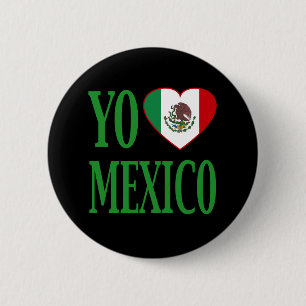 Yo Liebe Mexiko (i-Liebe Mexiko) mit Button