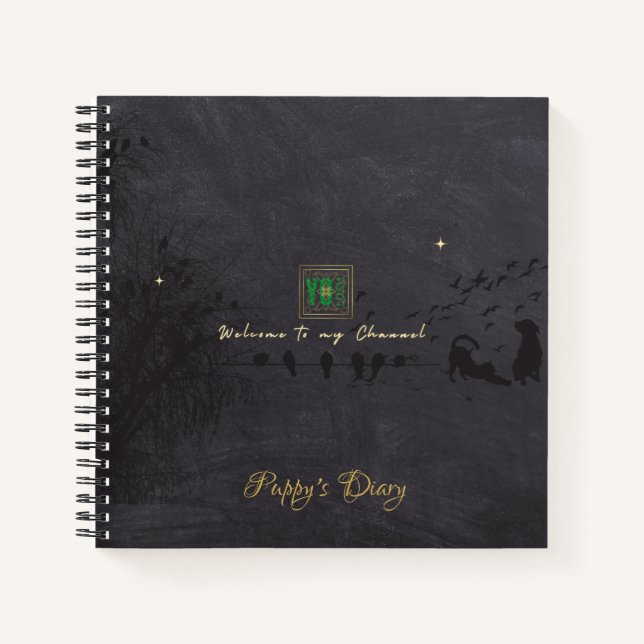 YO LUSH Logo-Fan Pet Channell Name Notizbuch (Vorderseite)