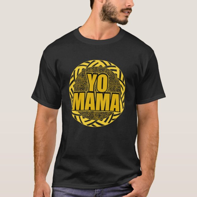 Yo Mama 1990er Throwback Dancing Hip Hop Party T-Shirt (Vorderseite)