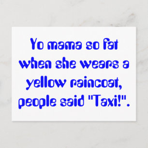 Yo Mama so dick Postkarte