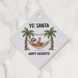 Yo Santa Funny Summer Christmas Tropical Holiday Geschenkanhänger