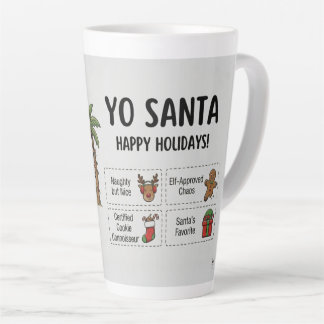 Yo Santa Funny Summer Christmas Tropical Holiday Milchtasse