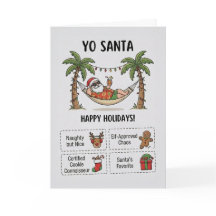 Yo Santa Lustiger Sommer Weihnachten Tropischer Ur