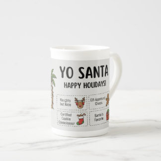 Yo Santa Lustiges Sommer Weihnachten Frohe Feierta Prozellantasse