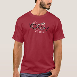 Yo Soy Amor con Corazón Abstracto T-Shirt