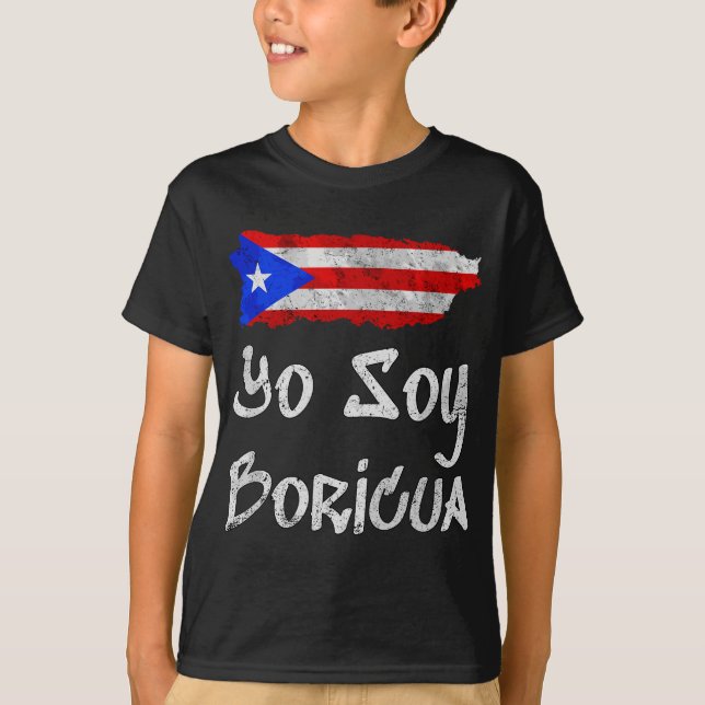 Yo Soy Boricua Gift Island Puerto Rico Flag Tai T-Shirt (Vorderseite)