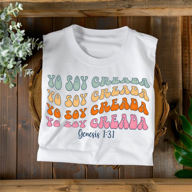 Yo Soy Creada Christlicher spanischer T - Shirt er (Von Creator hochgeladen)