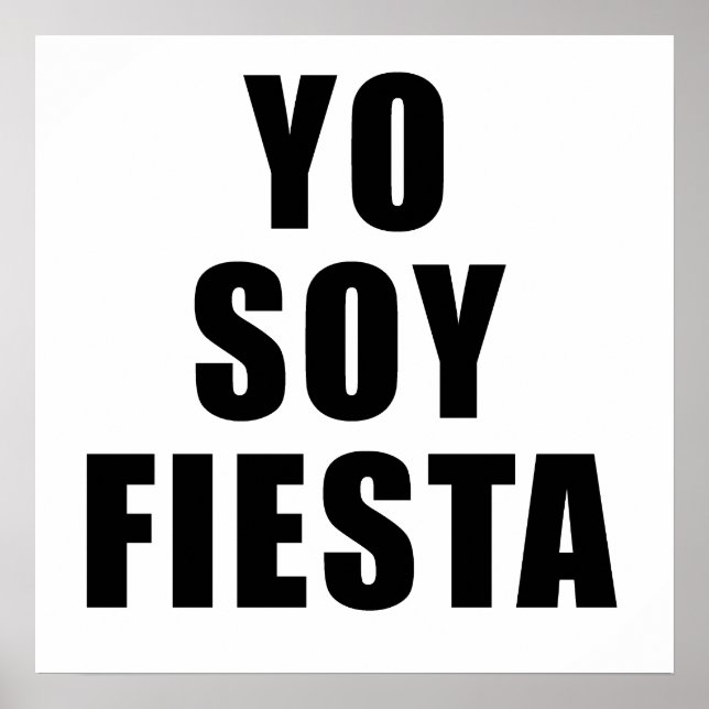 Yo Soy Fiesta Poster (Vorne)