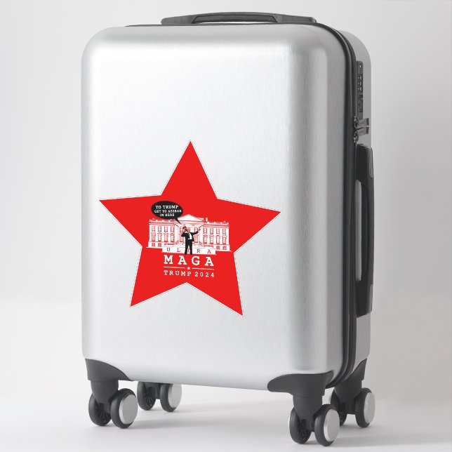Yo Trump 2024 kehrt zurück in das Whitehouse Aufkleber (Koffer)