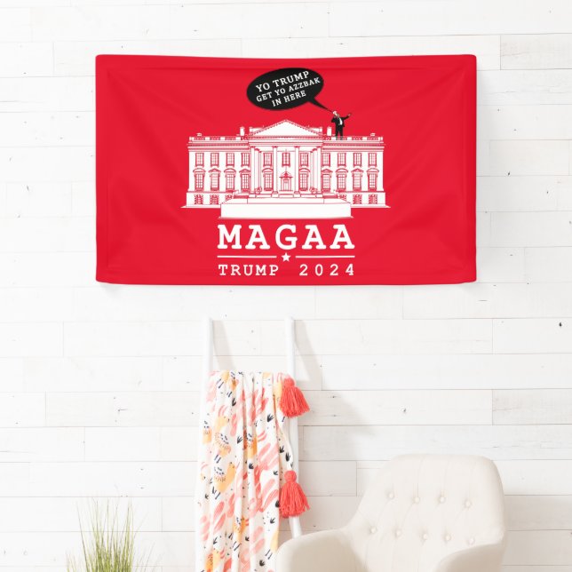 YO TRUMP - MAGA für WHITEHOUSE Banner (Insitu)