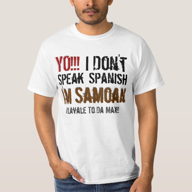 YO!!! , Tun I, nicht, zu sprechen, Spanisch, ich T-Shirt (Vorderseite)