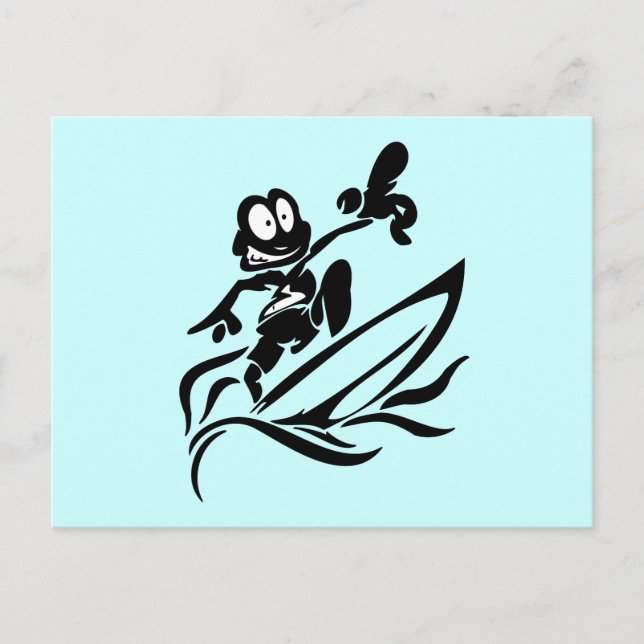 Yo Typ Surfing T Shirts und Geschenke Postkarte (Vorderseite)