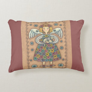 Yo Yo Quilt Angel ACCENT PILLOW Zierkissen