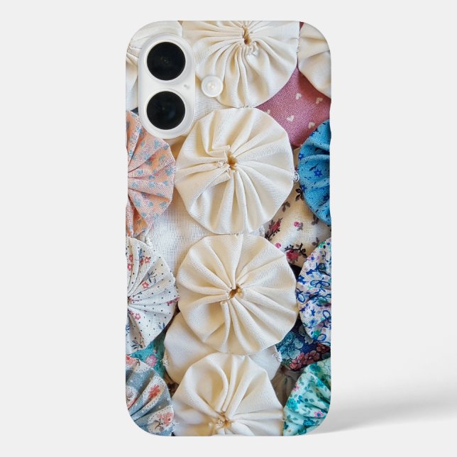 Yo Yo Quilt Pattern Case-Mate iPhone Hülle (Rückseite)