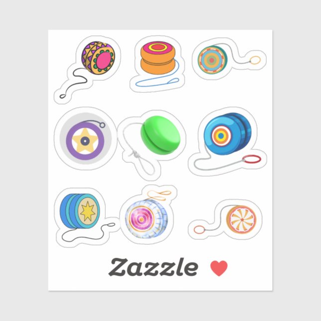 Yo Yo Stickers Aufkleber (Blatt)
