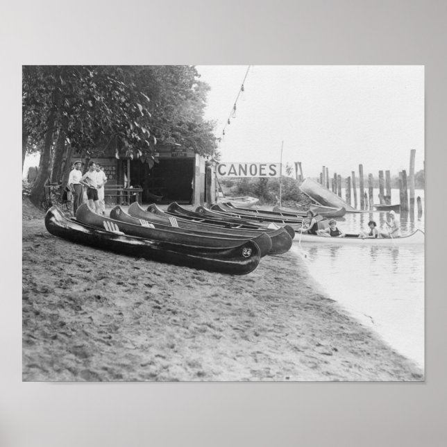 Yocum Canoe House, Arlington Beach Park Poster (Vorne)