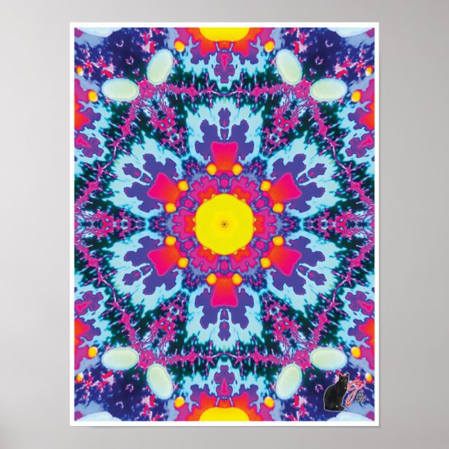 Yodel Kinetic Collage Kaleidoscope Poster (Vorne)