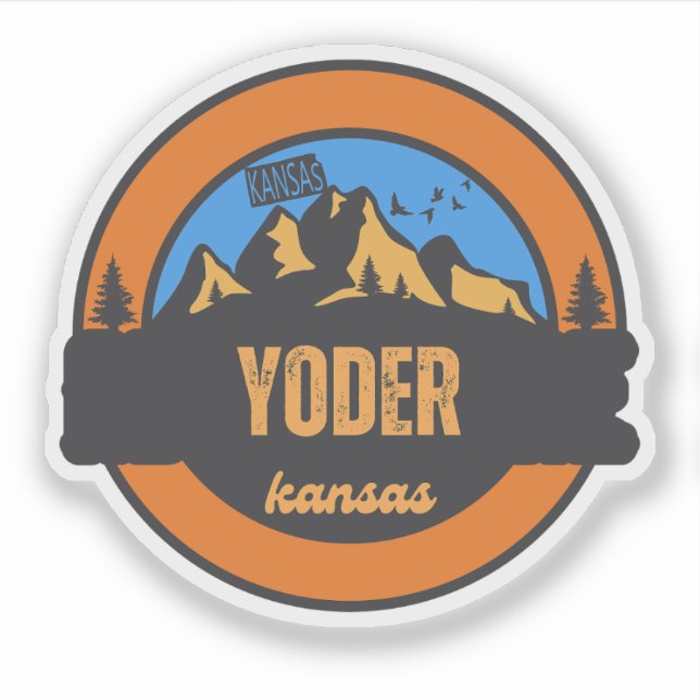 Yoder, Kansas Aufkleber (Vorderseite)
