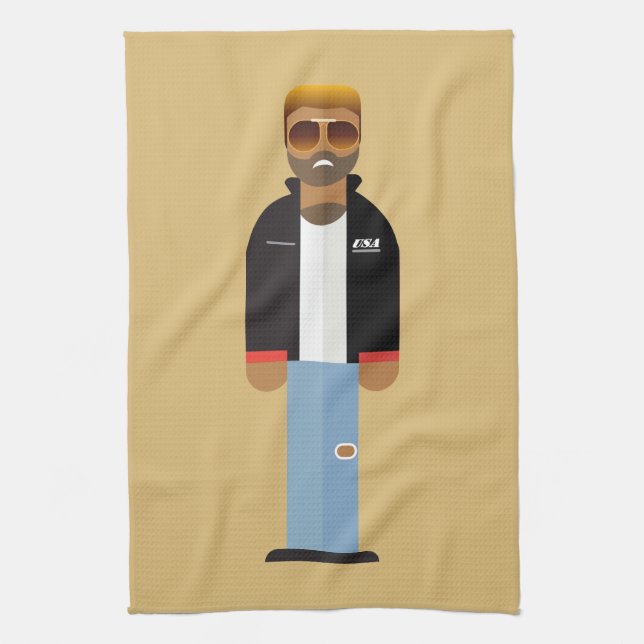 Yog – Pop Icon Kitchen Towel Geschirrtuch (Vertikal)
