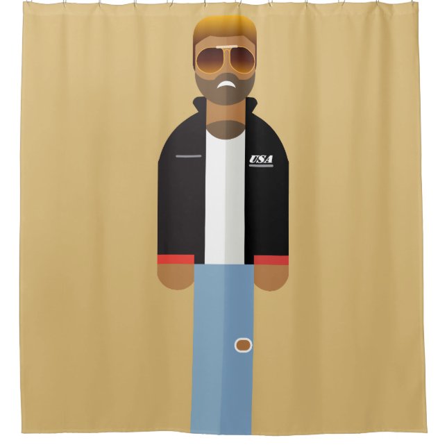 Yog – Pop Icon Shower Curtain Duschvorhang (Vorderseite)