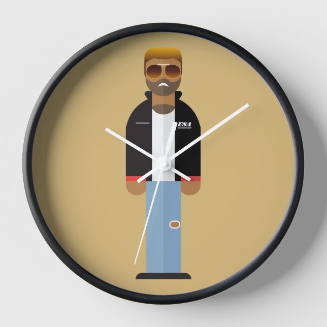 Yog - Pop Icon Wall Clock Uhr (Vorderseite)