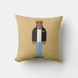 Yog – Retro Pop Icon Throw Pillow Kissen