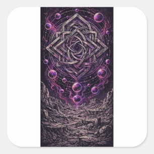 Yog-Sothoth-Tor-Aufkleber Quadratischer Aufkleber