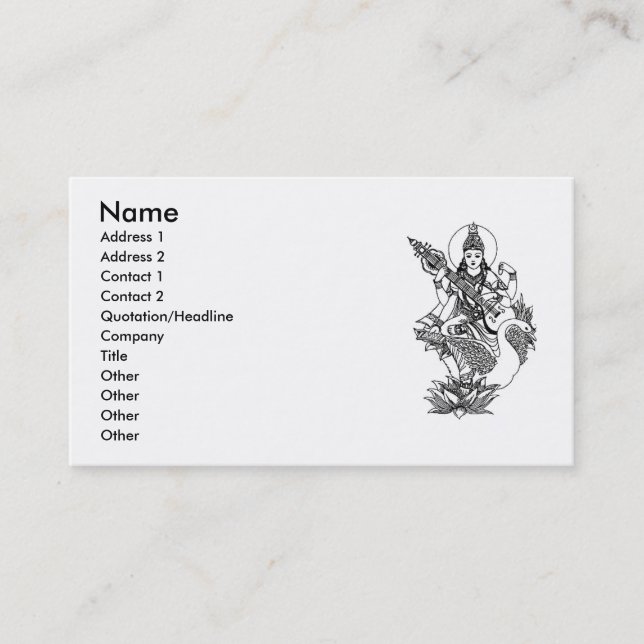 yoga300-25g2, Name, Adresse 1, Adresse 2, Conta… Visitenkarte (Vorderseite)