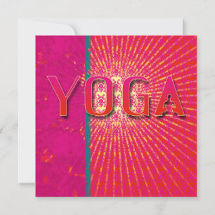 Yoga 1 - Karte, einladen Einladung