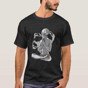 Yoga-Alien-Meditation T-Shirt
