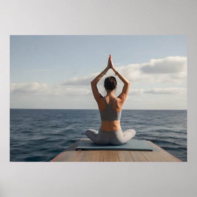 Yoga am Strand Poster (Vorne)