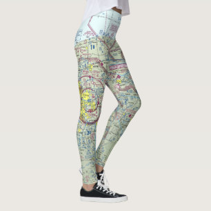 Yoga-Ameisen/Leggings-Luftkarten-Druck Leggings