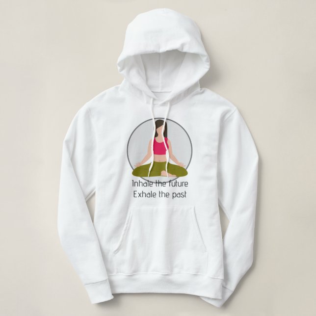 Yoga Art des Lebens Hoodie (Design vorne)