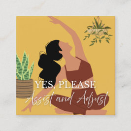 Yoga Assist Cards Telefonnummerkarte