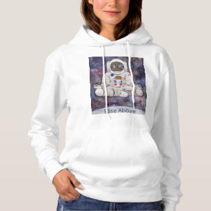 Yoga Astronaut Custom Text Line Warmes Sweatshirt