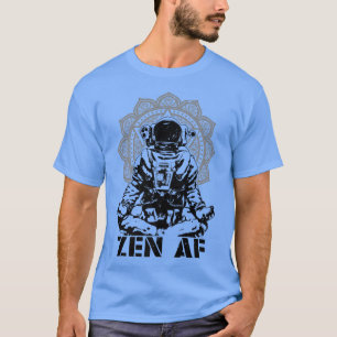 Yoga Astronaut Zen AF Funny Mandala Meditation Lot T-Shirt