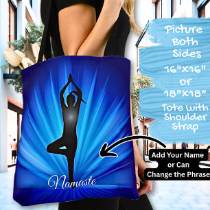 Yoga auf Blue Burst - Name oder Text hinzufügen