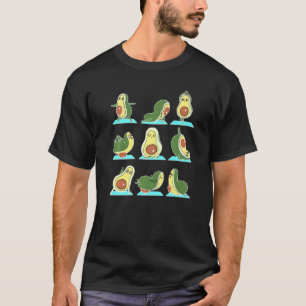 Yoga Avocado Veganer Lebensstil Avocado Vegetarier T-Shirt