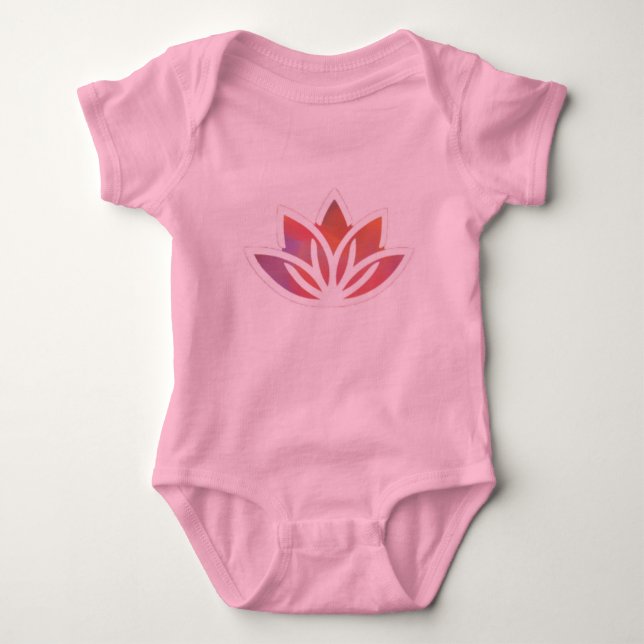 Yoga Baby Lotus Body Anzug Baby Strampler (Vorderseite)