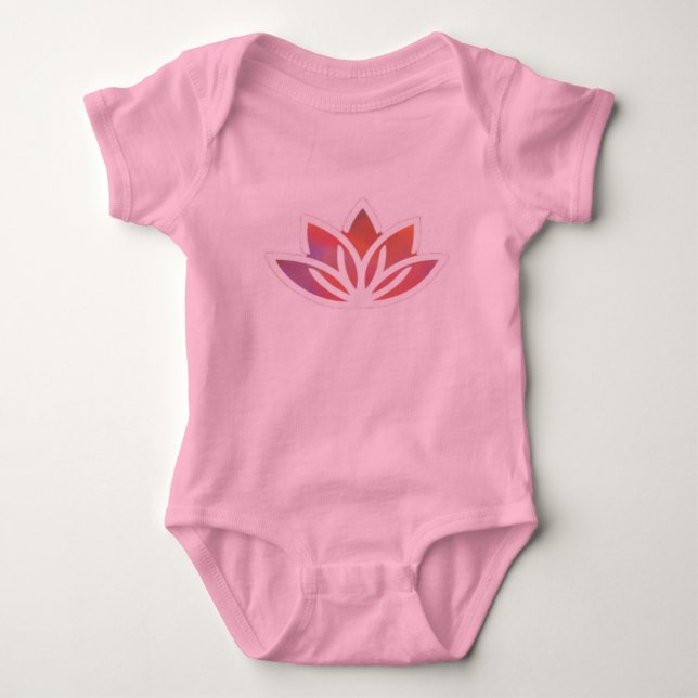 Yoga Baby Lotus Body Anzug Strampler (Vorderseite)
