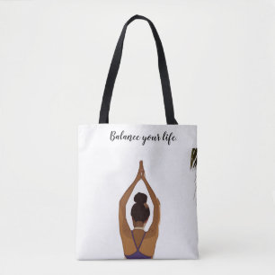 Yoga Balance Ihre Lebensfrau, die Yoga Tote Tasche