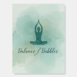 Yoga Balance und Blasen für Yoga-Party