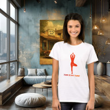 Yoga-Baum-Pose Minimalistischer Lebensstil Silhoue