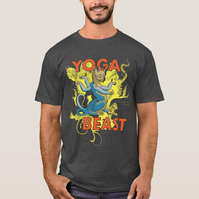 Yoga Beast #1 extravaganter T - Shirt (Vorderseite)