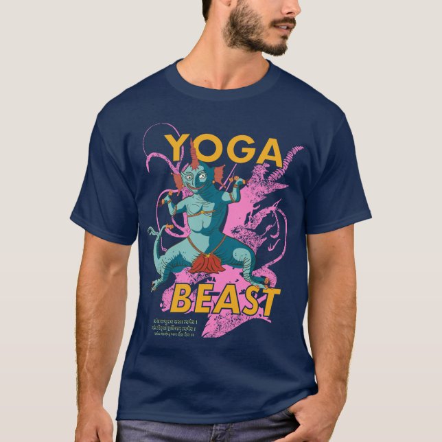 Yoga Beast #2 extravagant T-Shirt (Vorderseite)