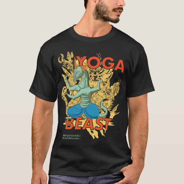 Yoga Beast #3 extravagant T-Shirt (Vorderseite)