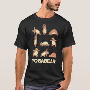 Yoga Beeren Bärenpose Beerenmotiv Meditation Acr T-Shirt